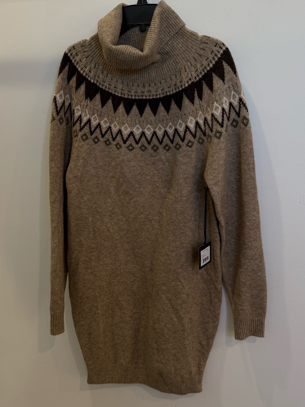 Taupe Turtleneck Sweater